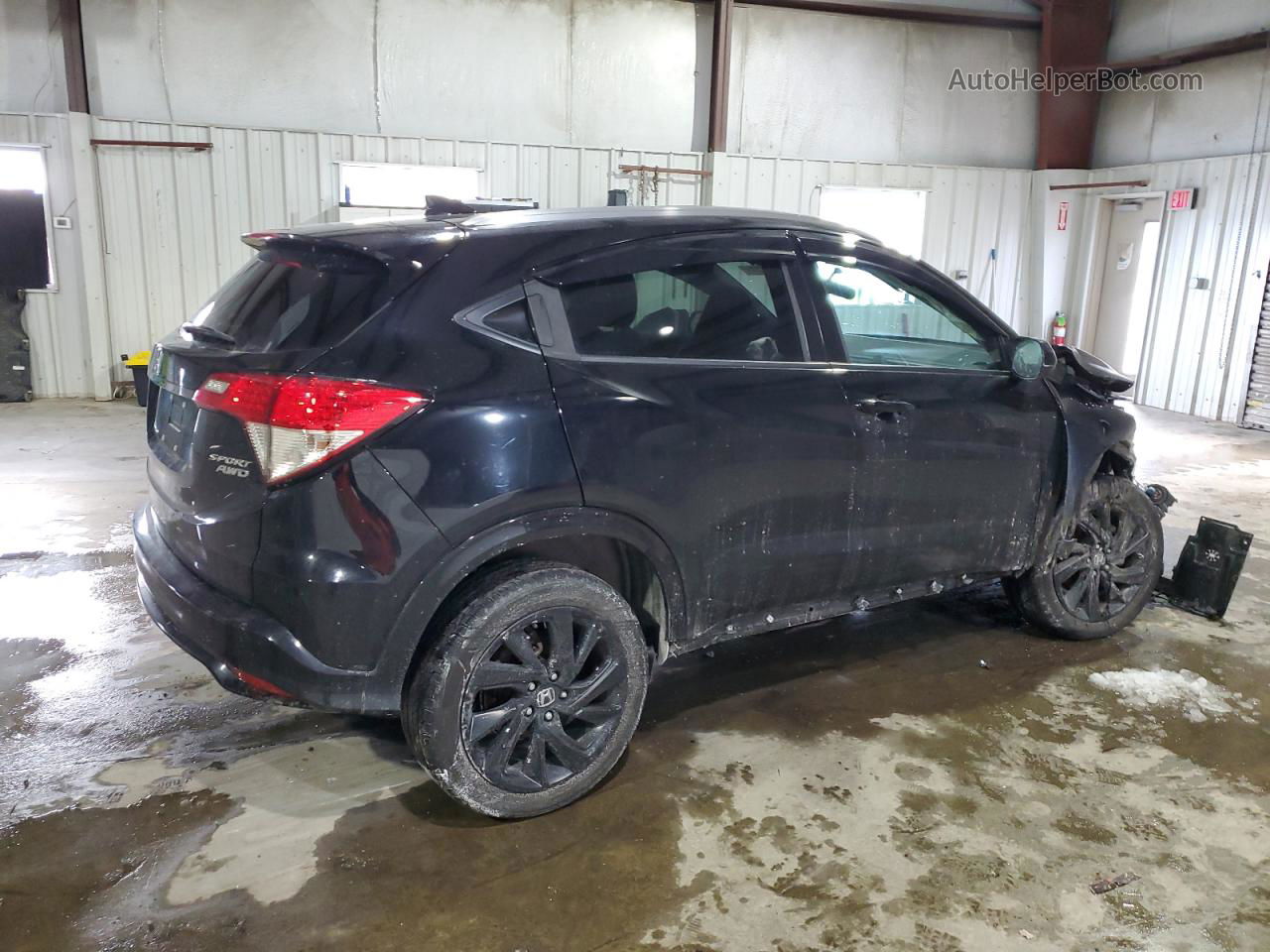 2021 Honda Hr-v Sport Black vin: 3CZRU6H13MM743695