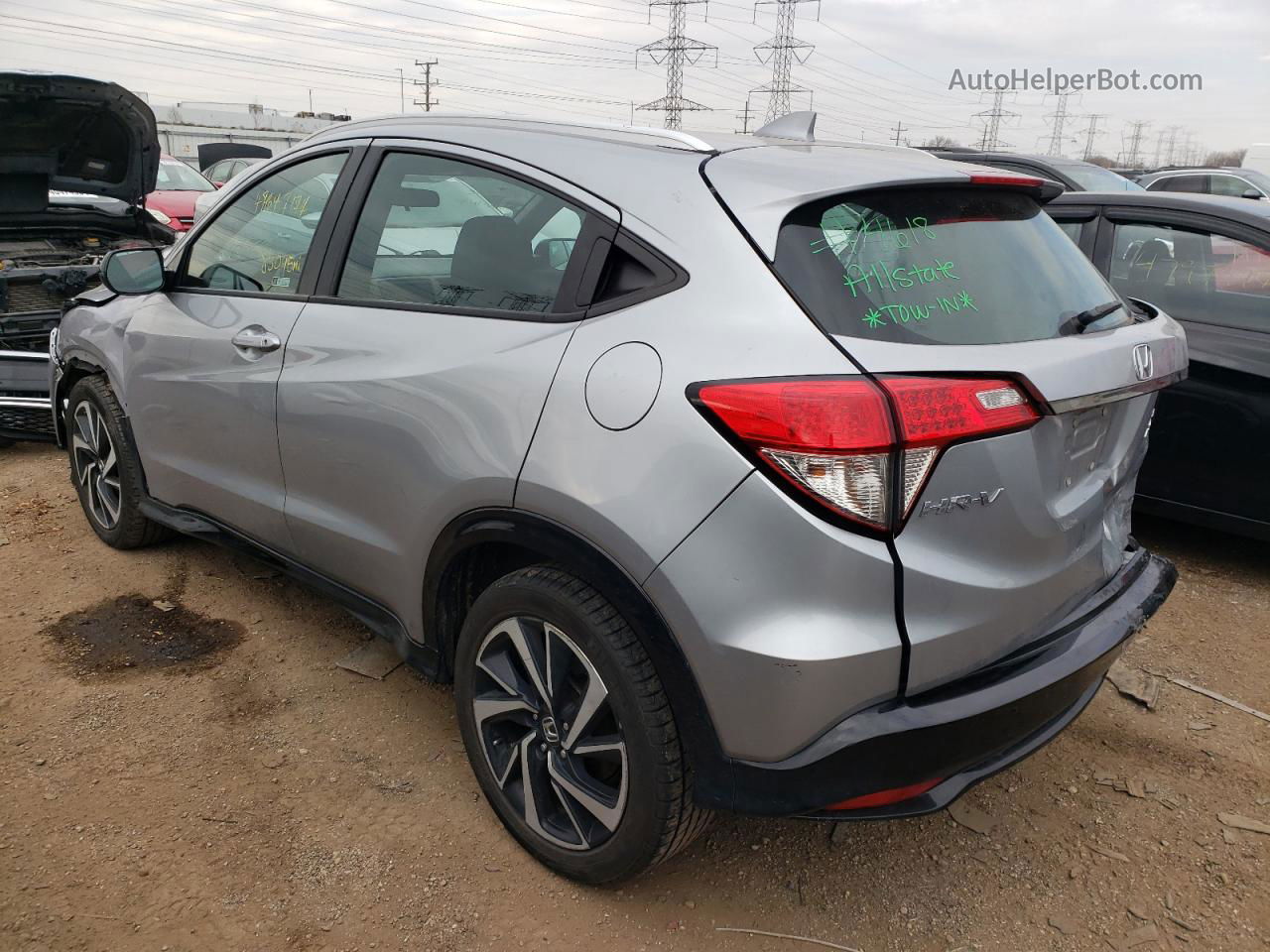 2019 Honda Hr-v Sport Silver vin: 3CZRU6H14KG702343