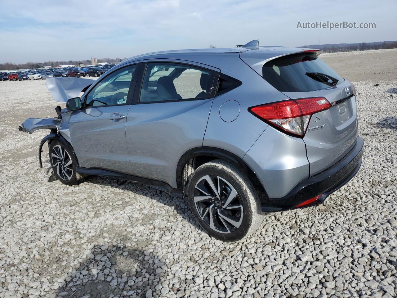 2019 Honda Hr-v Sport Silver vin: 3CZRU6H14KG704741