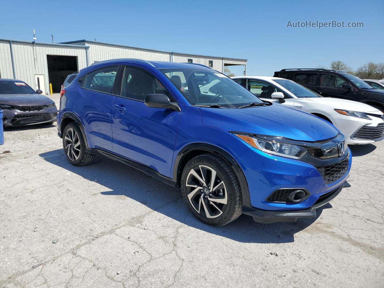 2019 Honda Hr-v Sport Blue vin: 3CZRU6H14KG710264