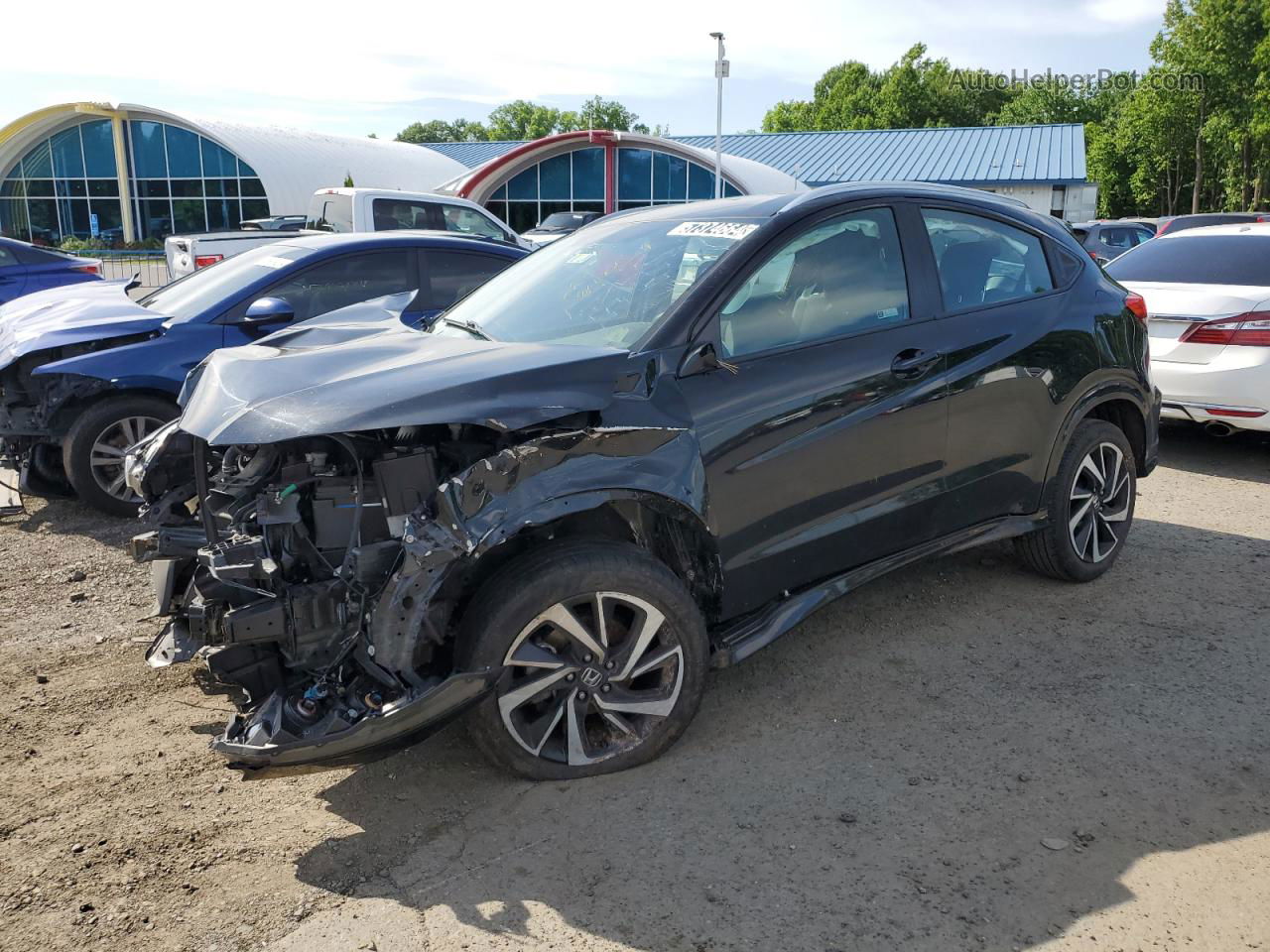 2019 Honda Hr-v Sport Black vin: 3CZRU6H14KG731213