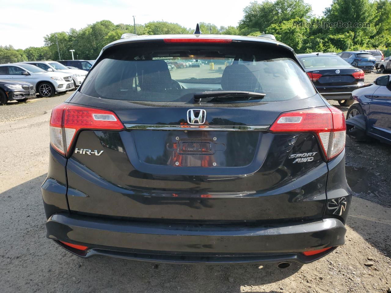 2019 Honda Hr-v Sport Black vin: 3CZRU6H14KG731213