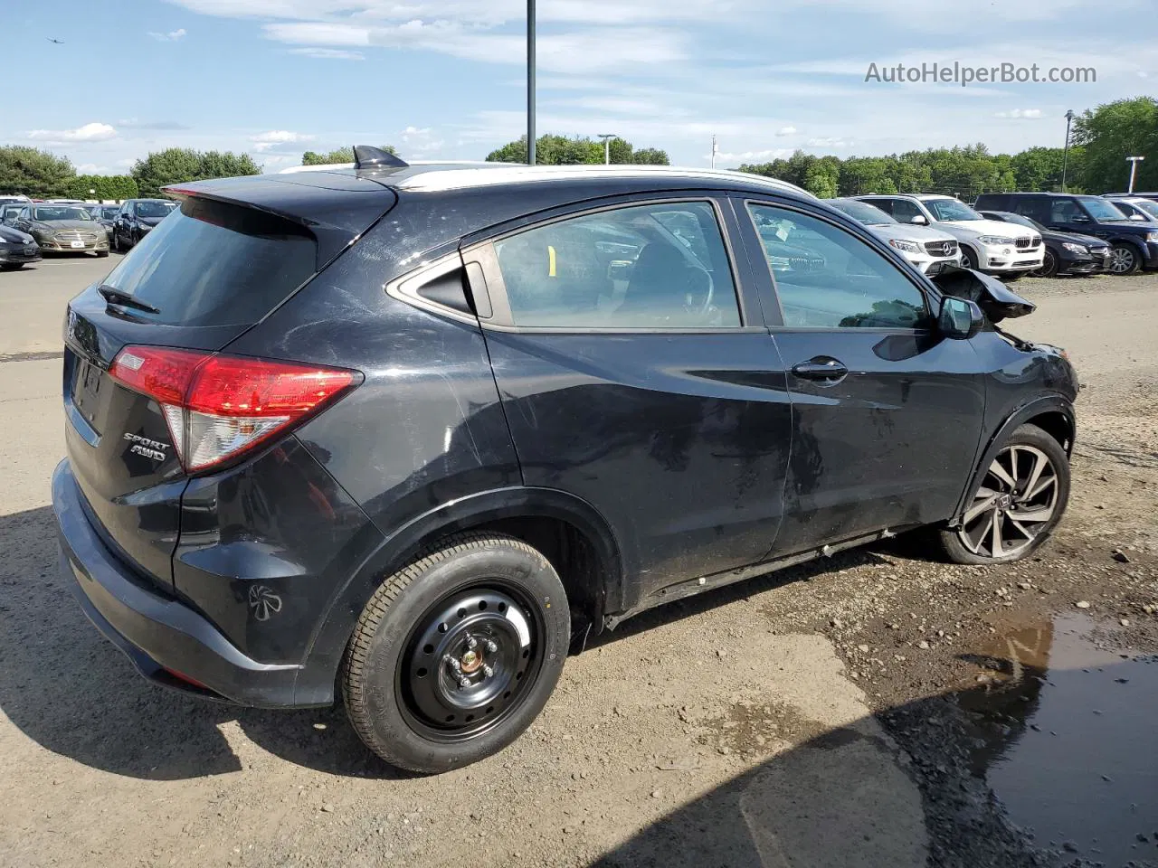 2019 Honda Hr-v Sport Black vin: 3CZRU6H14KG731213