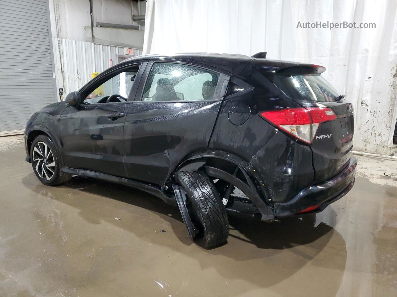 2019 Honda Hr-v Sport Black vin: 3CZRU6H14KM732752