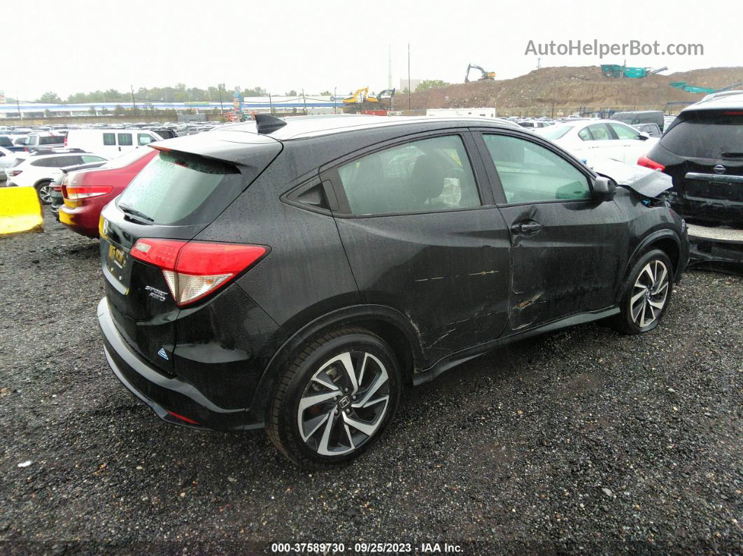 2019 Honda Hr-v Sport Black vin: 3CZRU6H14KM738308