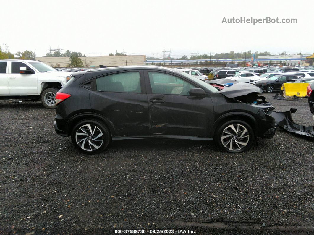 2019 Honda Hr-v Sport Black vin: 3CZRU6H14KM738308