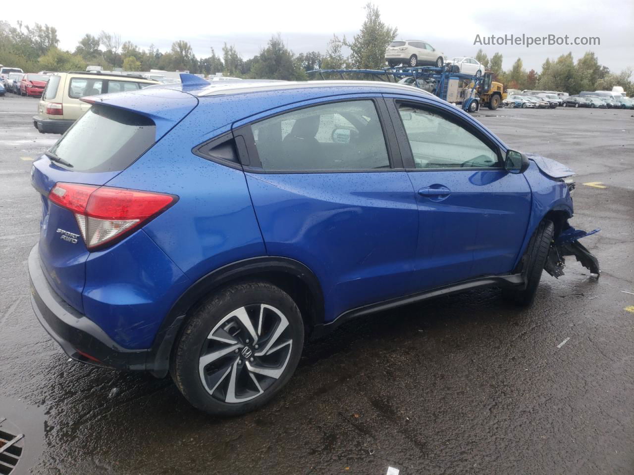 2019 Honda Hr-v Sport Синий vin: 3CZRU6H14KM740401