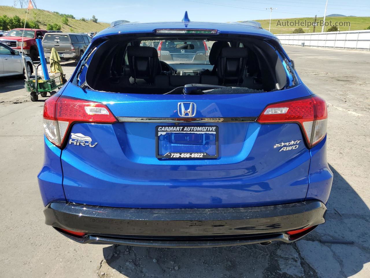 2021 Honda Hr-v Sport Blue vin: 3CZRU6H14MM754205