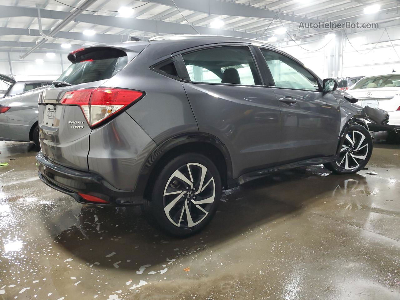 2019 Honda Hr-v Sport Серый vin: 3CZRU6H15KG710306