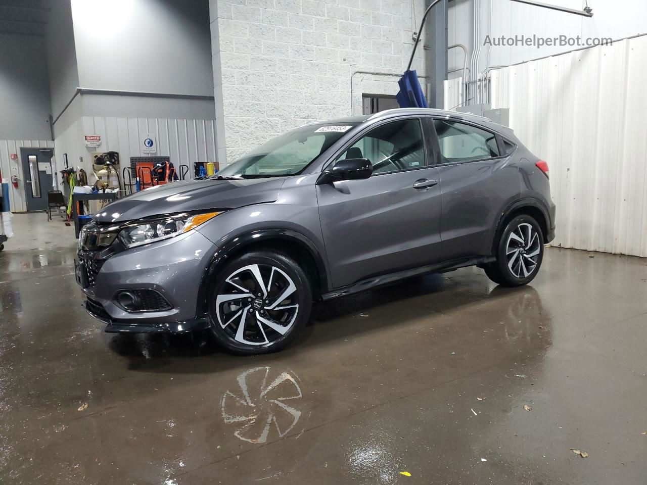 2019 Honda Hr-v Sport Gray vin: 3CZRU6H15KG710306