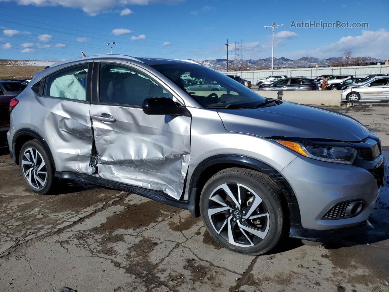 2019 Honda Hr-v Sport Silver vin: 3CZRU6H15KG713139