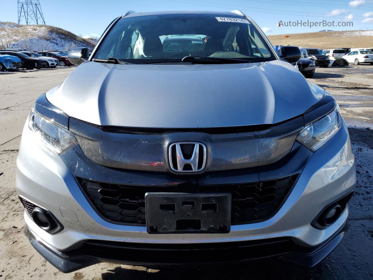 2019 Honda Hr-v Sport Silver vin: 3CZRU6H15KG713139