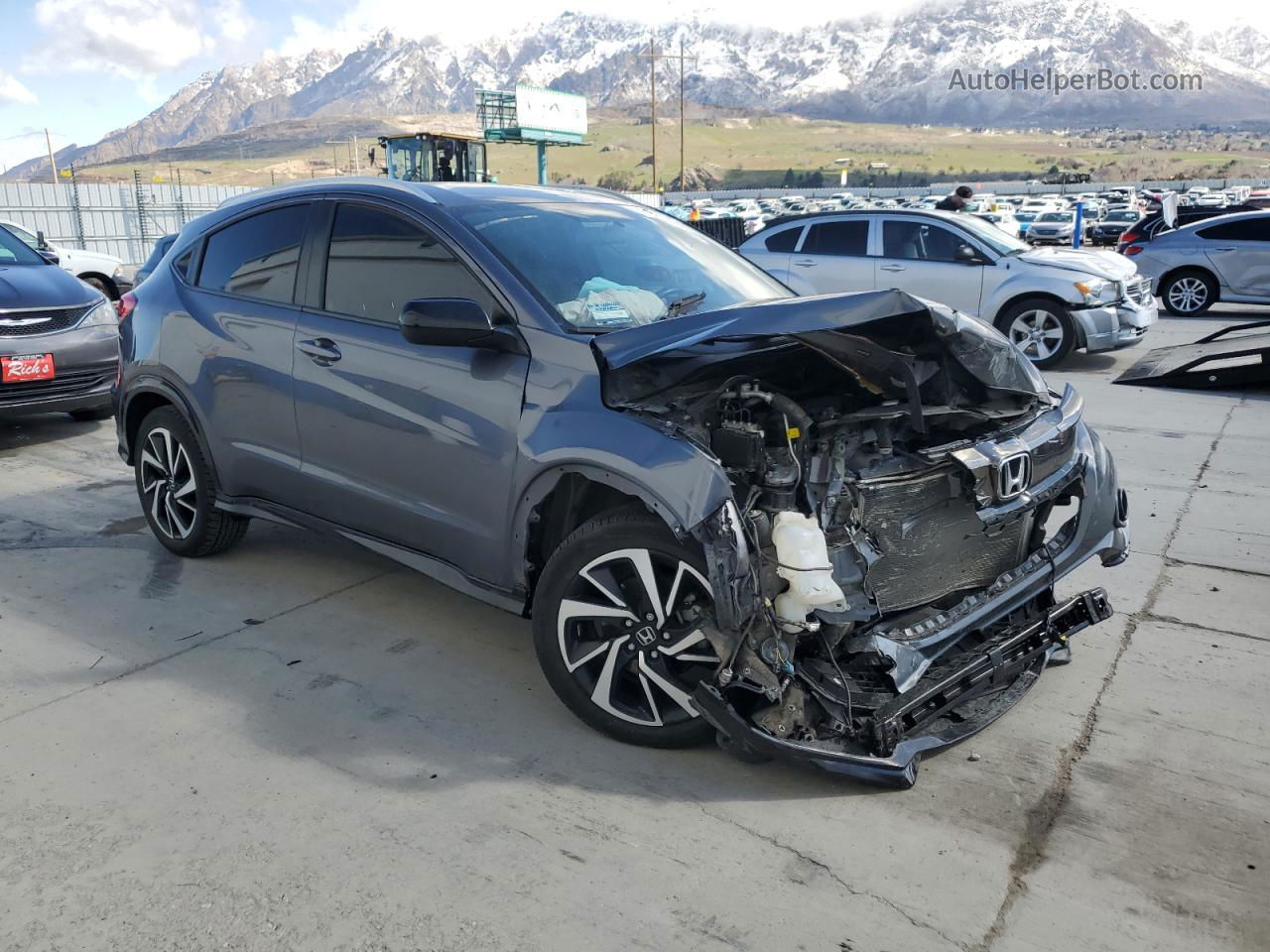 2019 Honda Hr-v Sport Charcoal vin: 3CZRU6H15KG720267