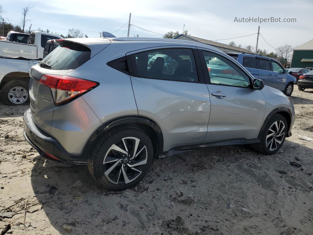 2019 Honda Hr-v Sport Silver vin: 3CZRU6H15KM728046