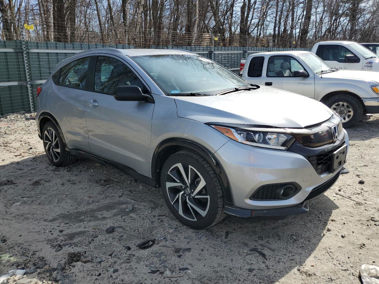 2019 Honda Hr-v Sport Silver vin: 3CZRU6H15KM728046