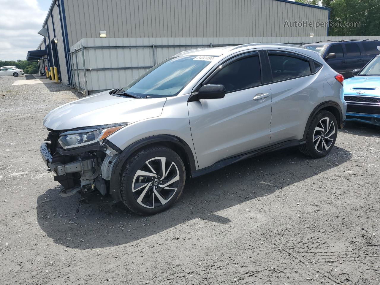 2019 Honda Hr-v Sport Silver vin: 3CZRU6H15KM738673