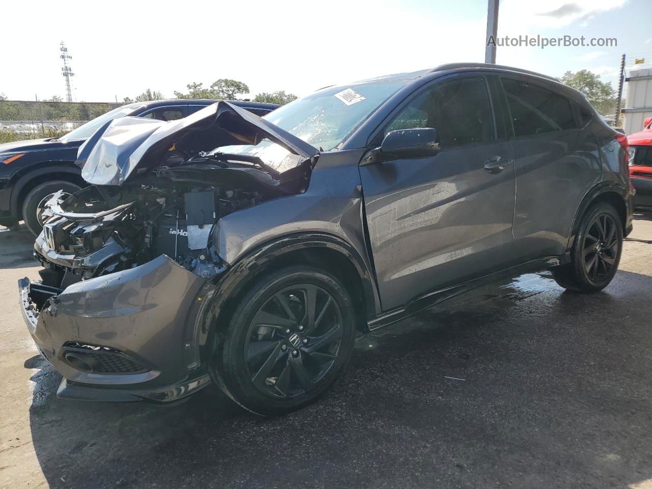 2021 Honda Hr-v Sport Gray vin: 3CZRU6H15MM731810