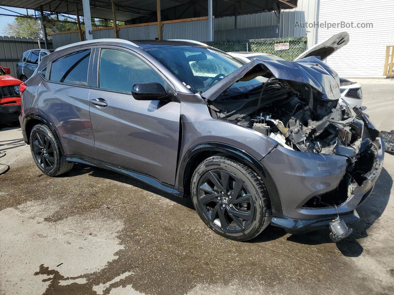 2021 Honda Hr-v Sport Gray vin: 3CZRU6H15MM731810