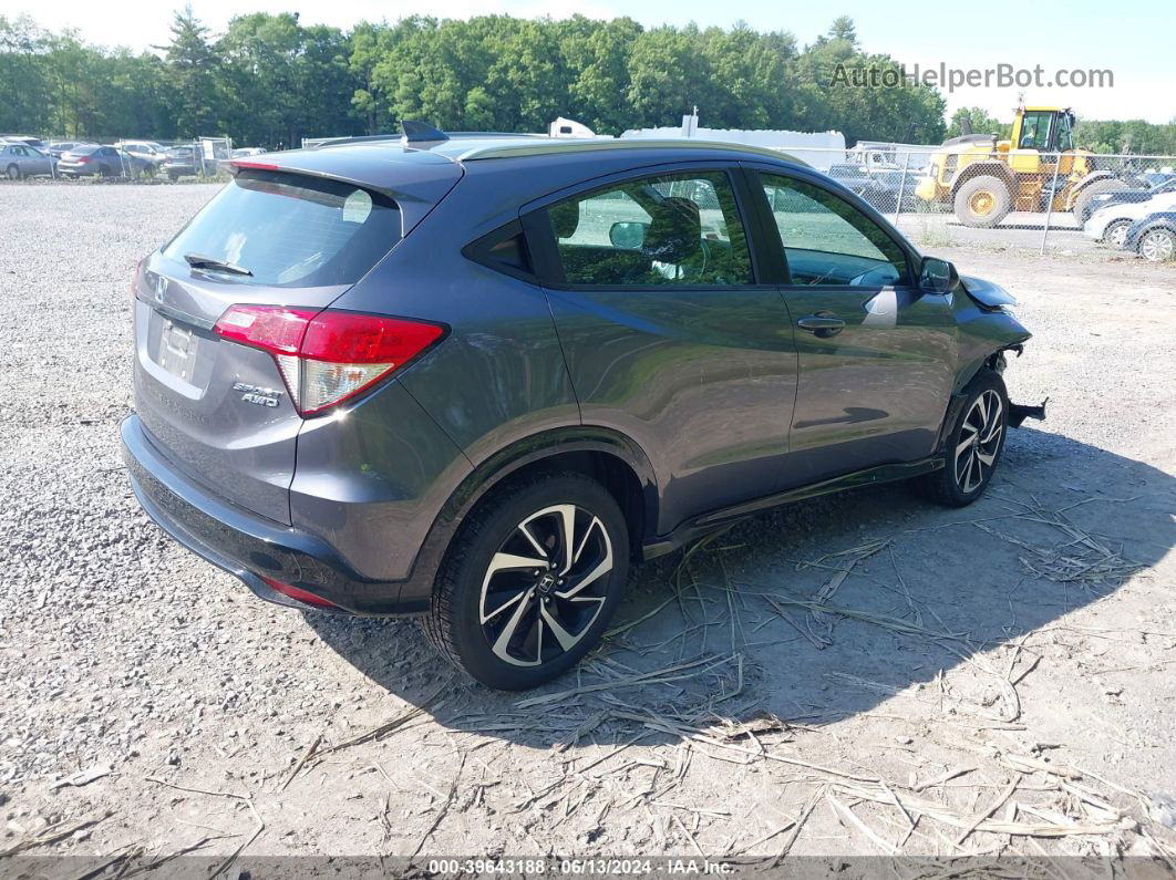 2019 Honda Hr-v Sport Gray vin: 3CZRU6H16KG700299