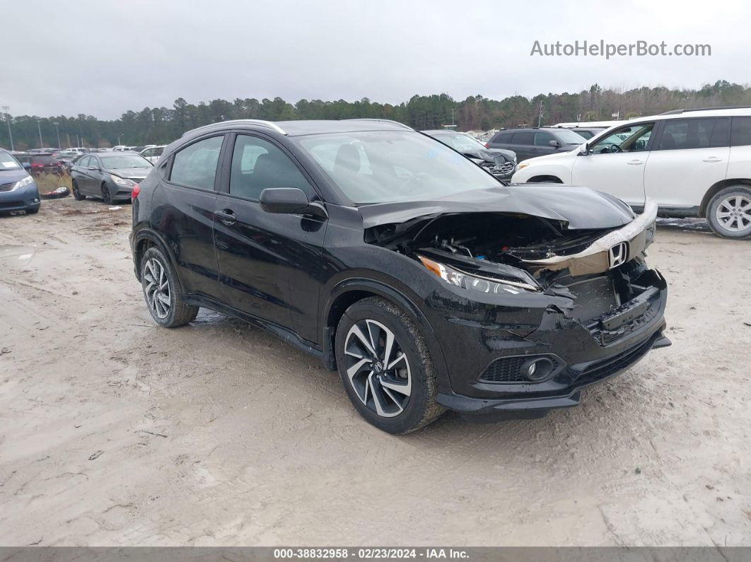 2019 Honda Hr-v Sport Black vin: 3CZRU6H16KG707365