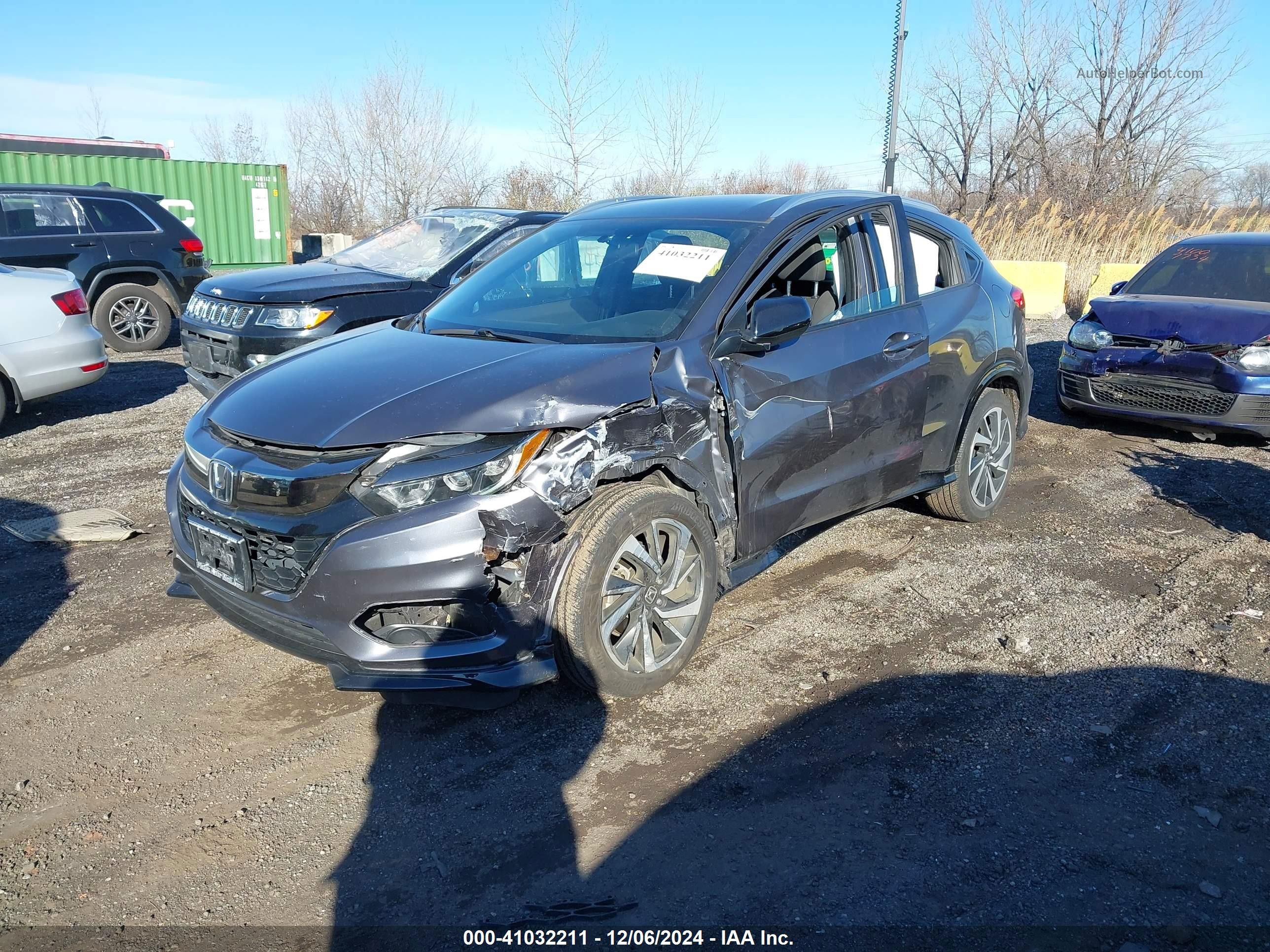2019 Honda Hr-v Sport Серый vin: 3CZRU6H16KG708175
