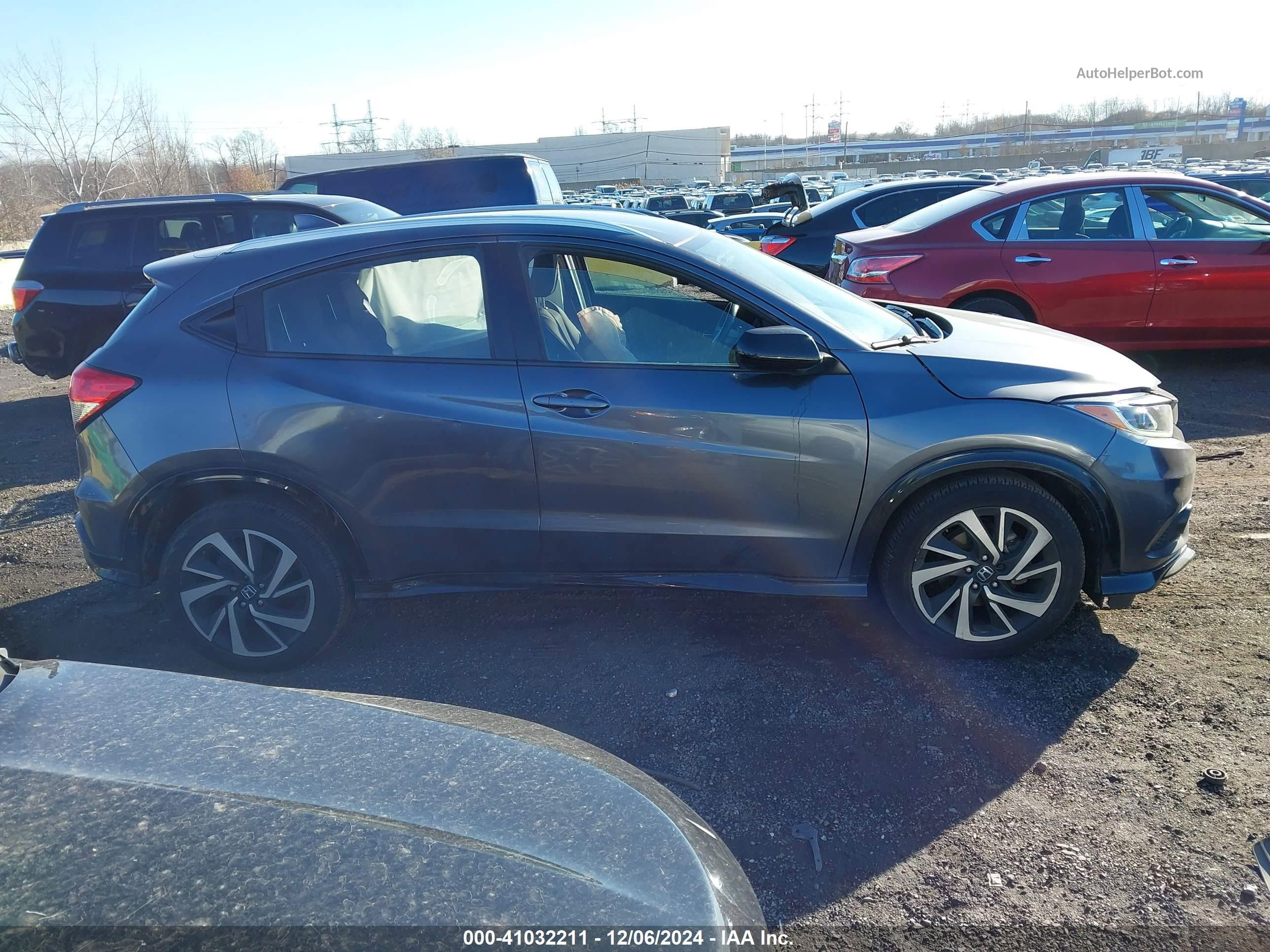 2019 Honda Hr-v Sport Серый vin: 3CZRU6H16KG708175