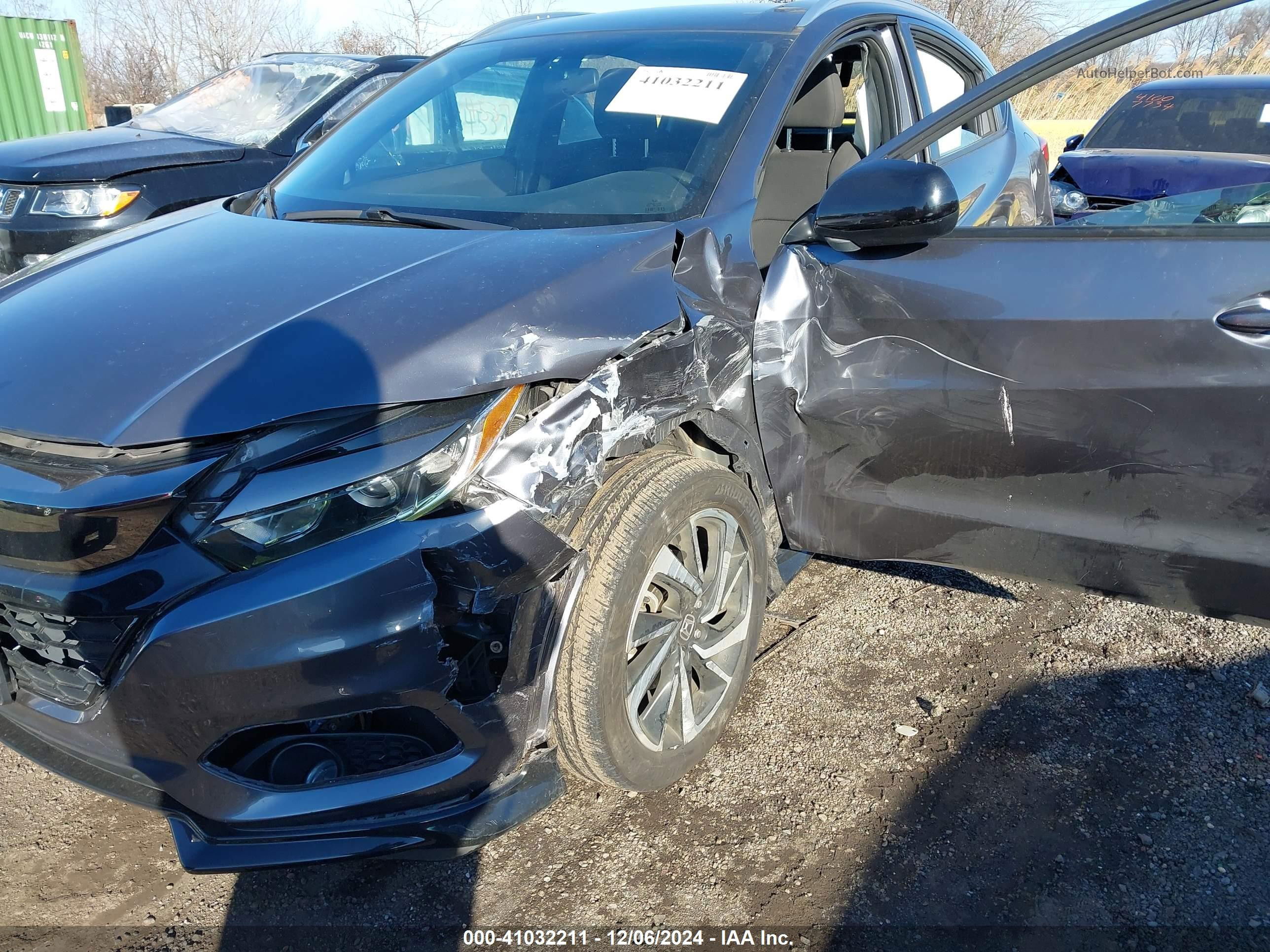 2019 Honda Hr-v Sport Серый vin: 3CZRU6H16KG708175