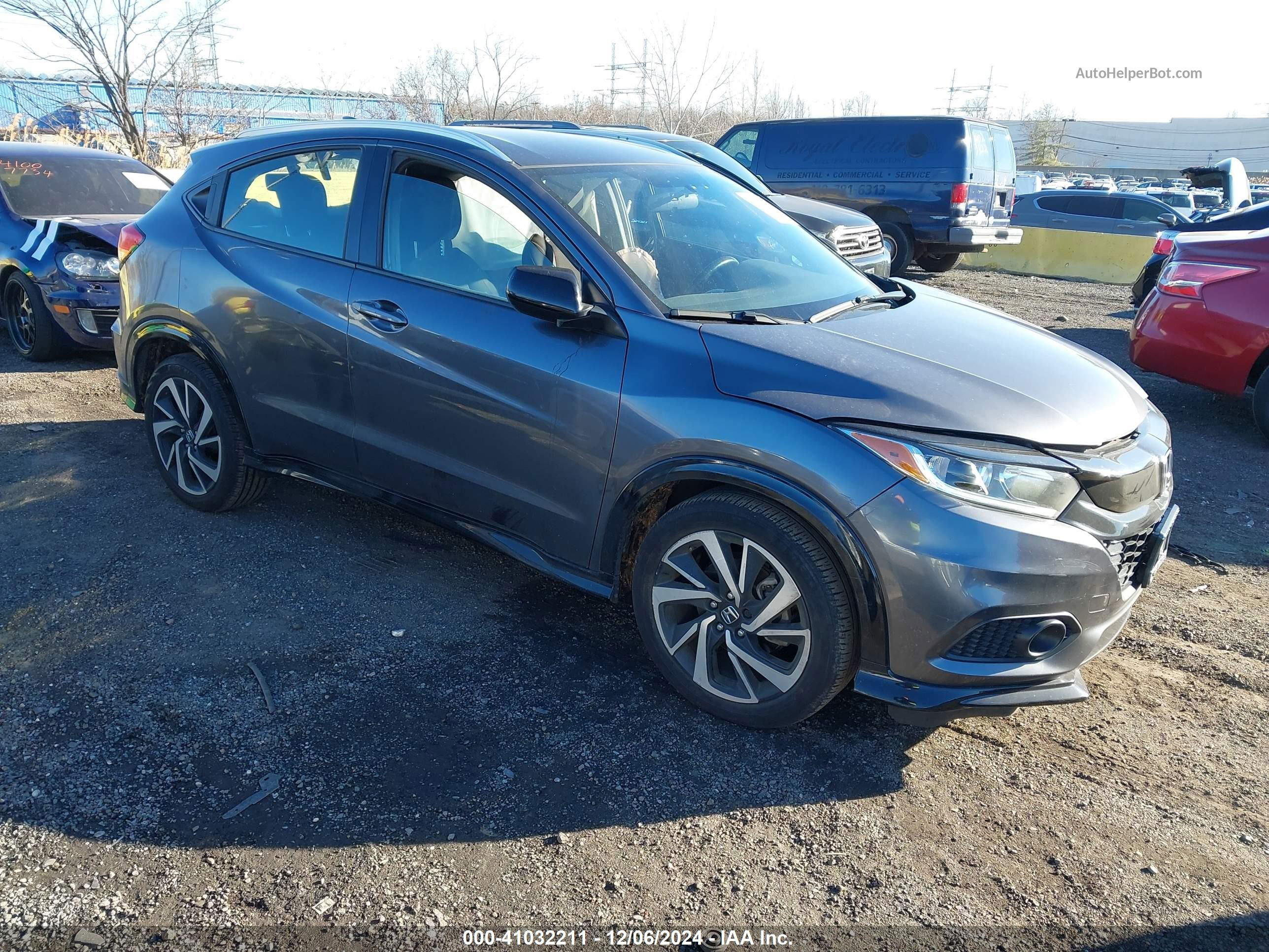 2019 Honda Hr-v Sport Серый vin: 3CZRU6H16KG708175