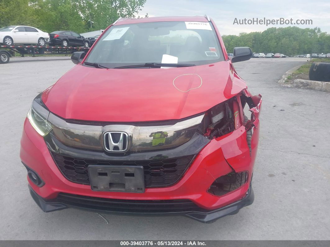 2019 Honda Hr-v Sport Red vin: 3CZRU6H16KG709018