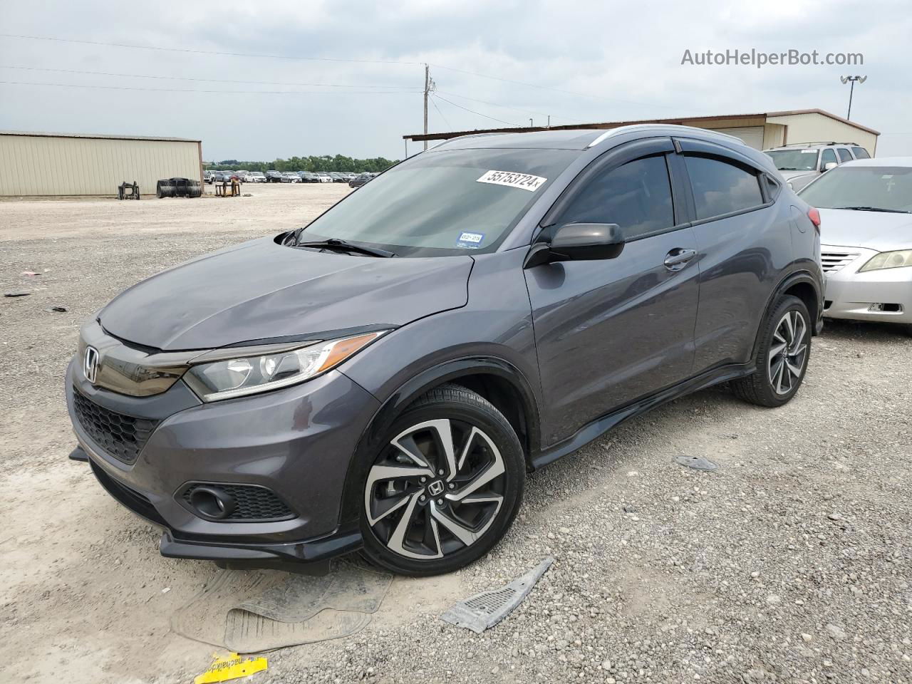 2019 Honda Hr-v Sport Gray vin: 3CZRU6H16KG717085