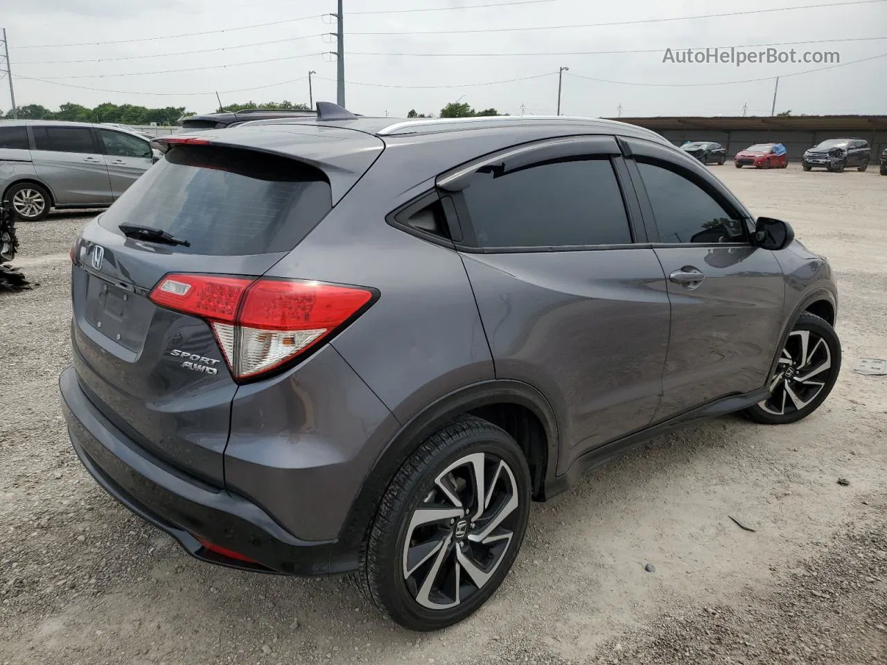 2019 Honda Hr-v Sport Gray vin: 3CZRU6H16KG717085