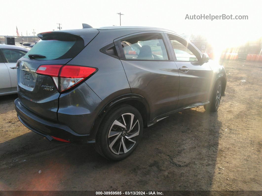 2019 Honda Hr-v Sport Gray vin: 3CZRU6H16KG726322