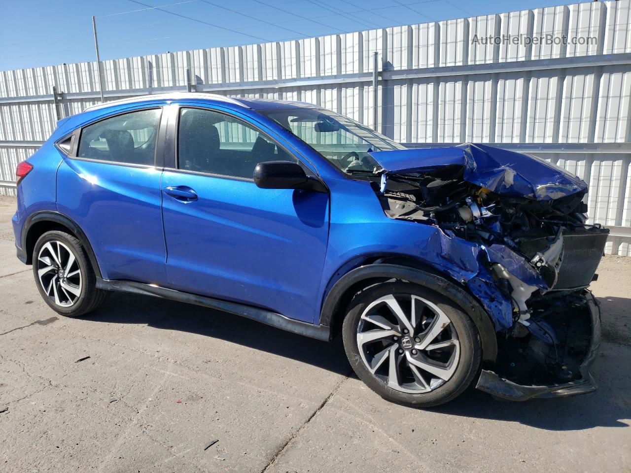 2019 Honda Hr-v Sport Синий vin: 3CZRU6H16KG726644