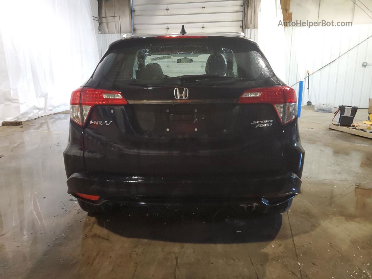 2019 Honda Hr-v Sport Black vin: 3CZRU6H16KG731200