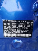 2019 Honda Hr-v Sport Blue vin: 3CZRU6H16KG733853
