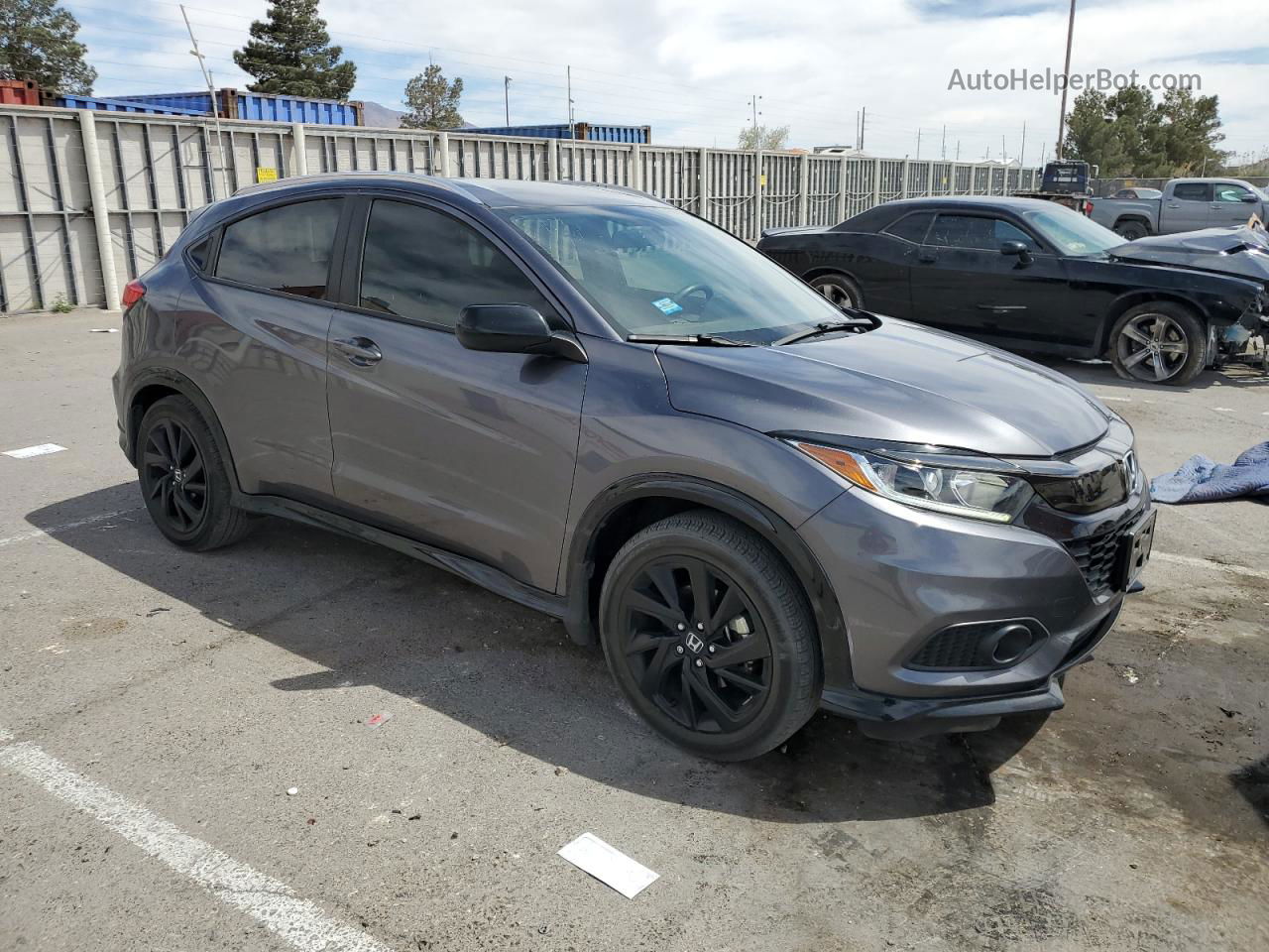 2021 Honda Hr-v Sport Gray vin: 3CZRU6H16MM730455