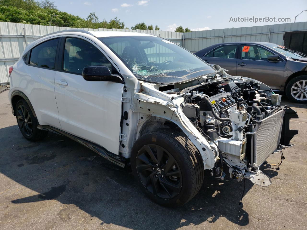 2021 Honda Hr-v Sport White vin: 3CZRU6H16MM732254