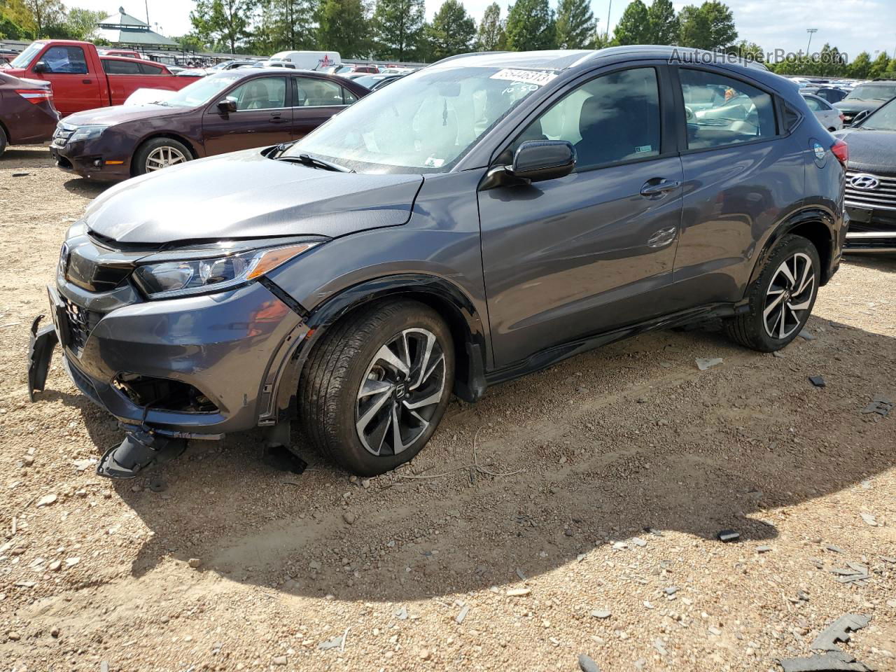 2019 Honda Hr-v Sport Серый vin: 3CZRU6H17KG713546