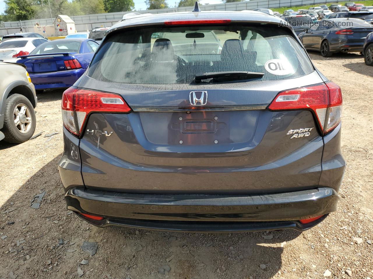 2019 Honda Hr-v Sport Серый vin: 3CZRU6H17KG713546