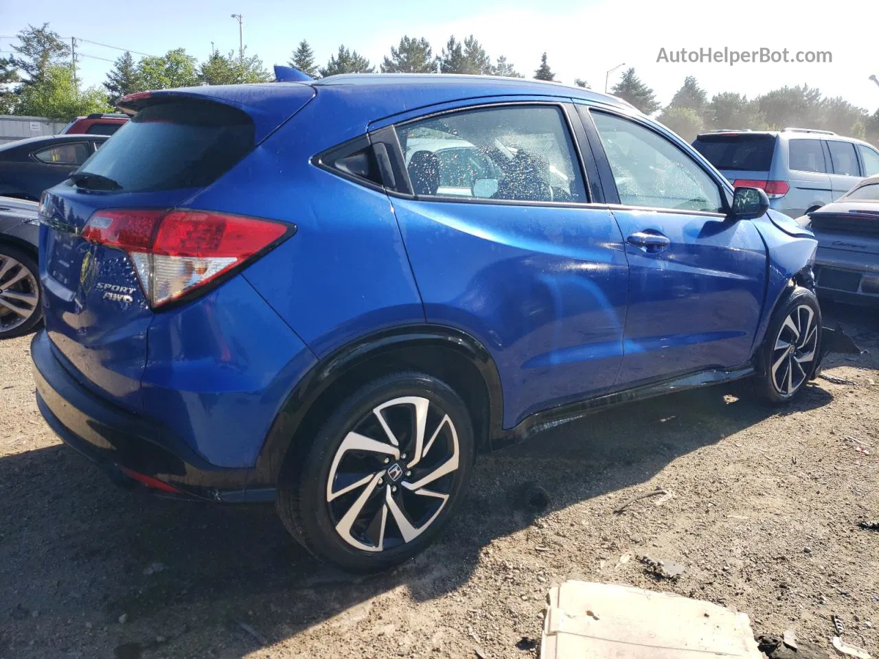 2019 Honda Hr-v Sport Синий vin: 3CZRU6H17KG718990