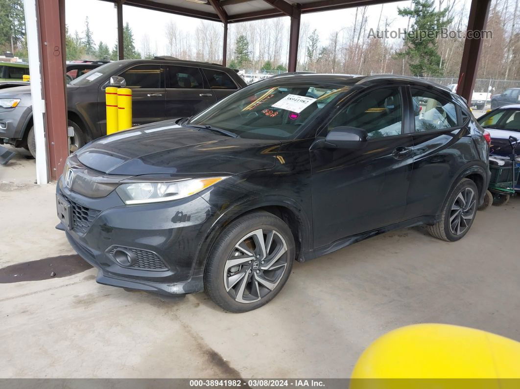 2019 Honda Hr-v Sport Black vin: 3CZRU6H17KM717968