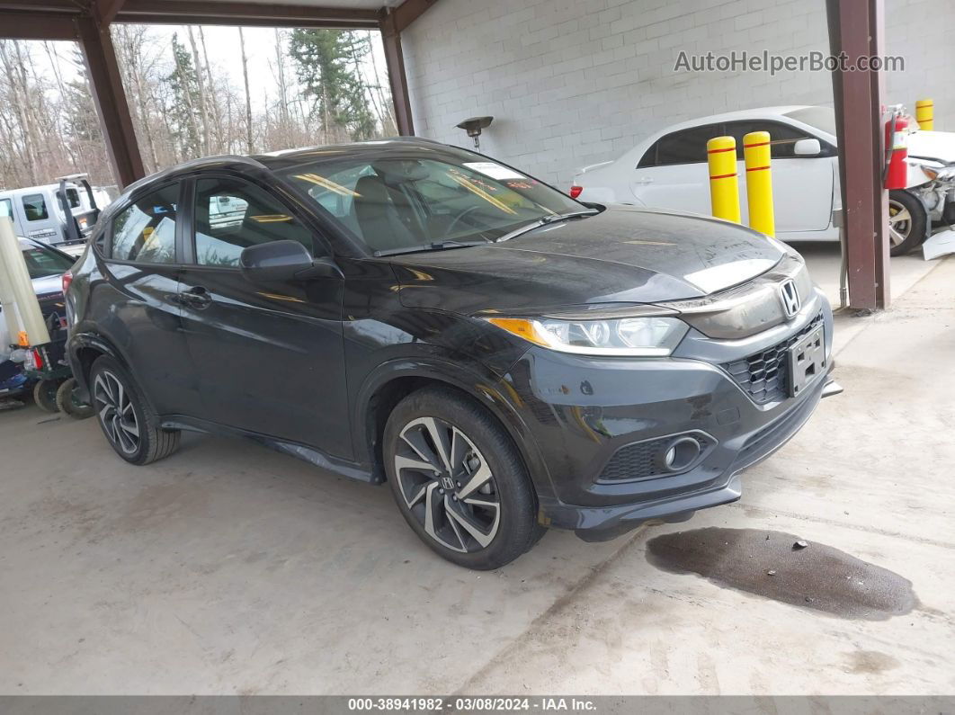 2019 Honda Hr-v Sport Black vin: 3CZRU6H17KM717968