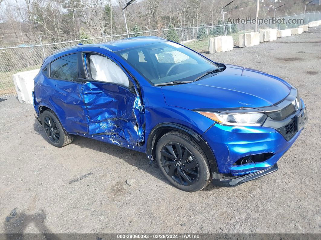 2021 Honda Hr-v Awd Sport Dark Blue vin: 3CZRU6H17MM727953