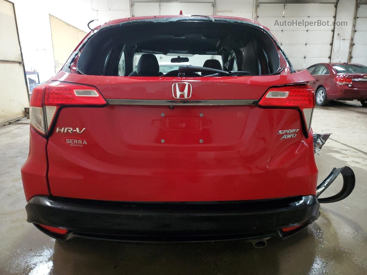 2019 Honda Hr-v Sport Red vin: 3CZRU6H18KG700711