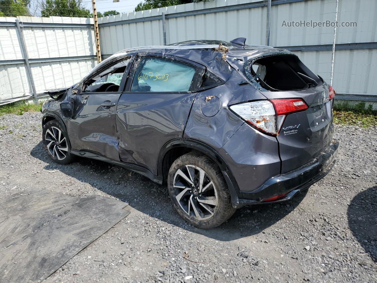 2019 Honda Hr-v Sport Gray vin: 3CZRU6H18KG705567