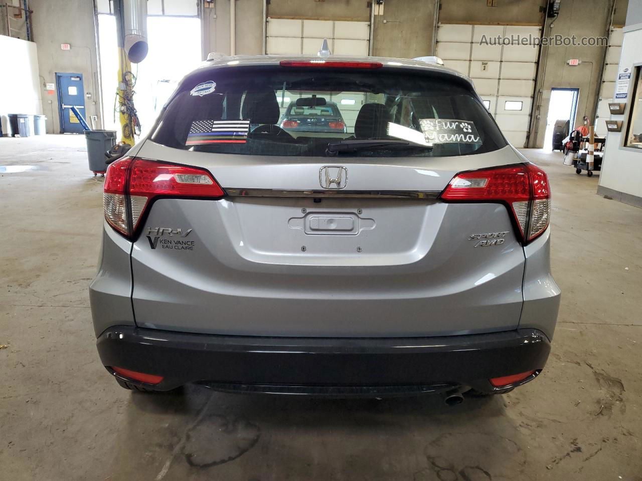 2019 Honda Hr-v Sport Silver vin: 3CZRU6H18KG705665