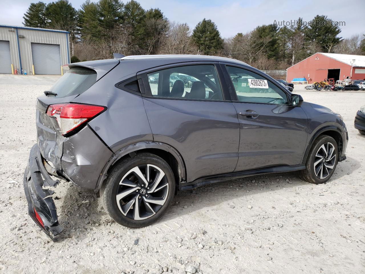 2019 Honda Hr-v Sport Gray vin: 3CZRU6H18KG717878