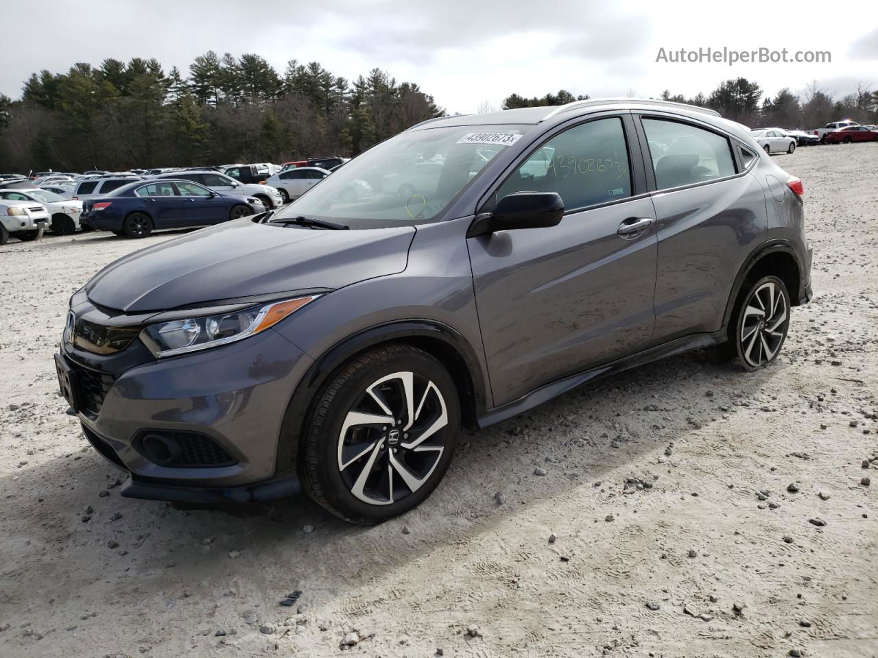 2019 Honda Hr-v Sport Gray vin: 3CZRU6H18KG717878