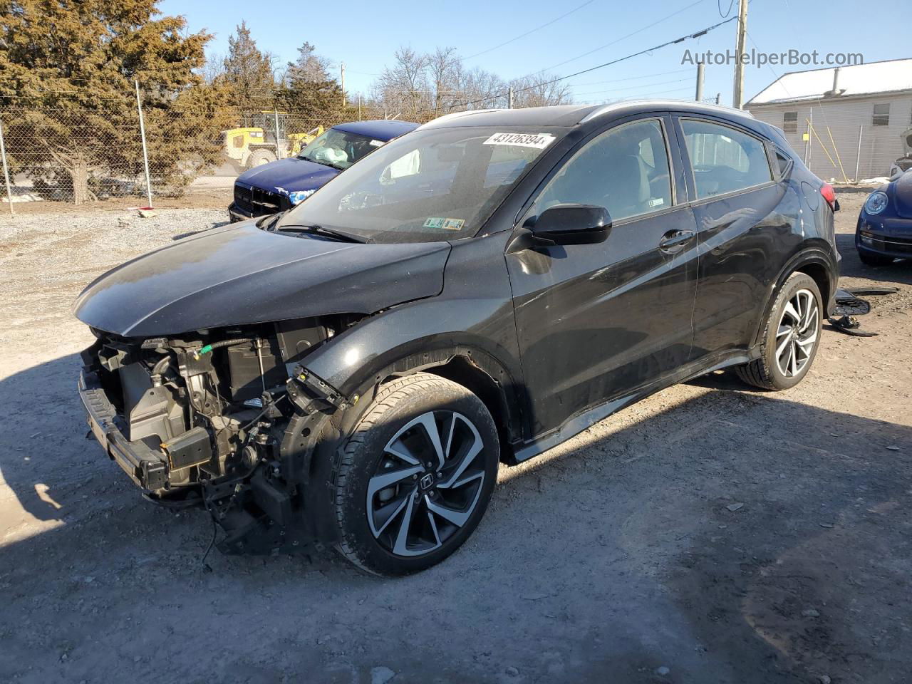 2019 Honda Hr-v Sport Black vin: 3CZRU6H18KG730548