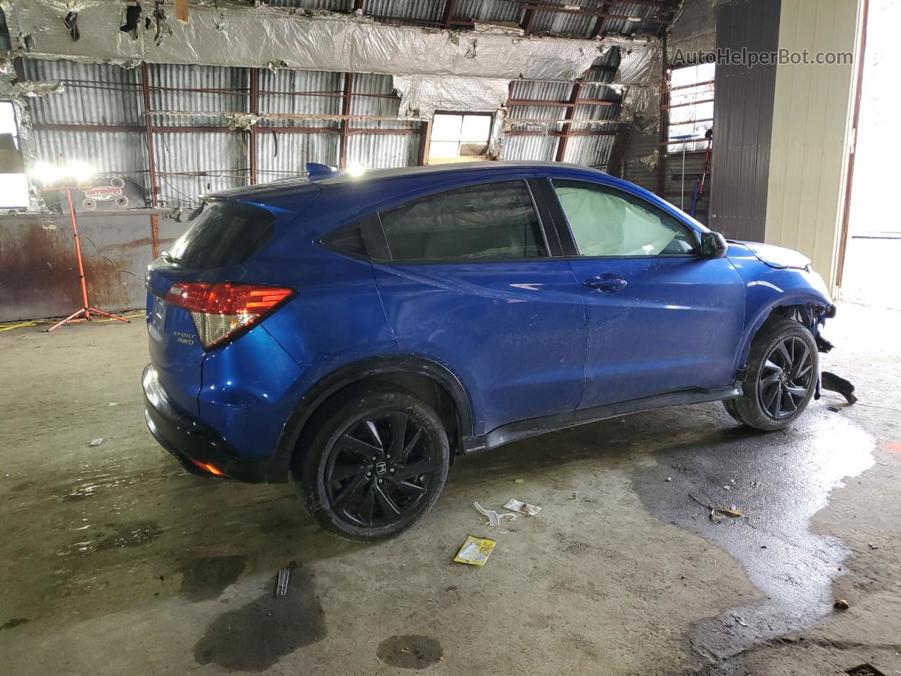 2021 Honda Hr-v Sport Blue vin: 3CZRU6H18MM719795